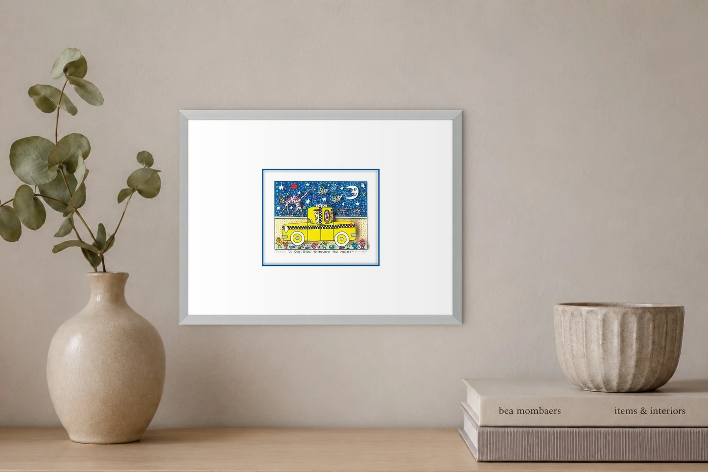 A TAXI RIDE THROUGH THE NIGHT“ von James Rizzi | FANCYPICS.DE