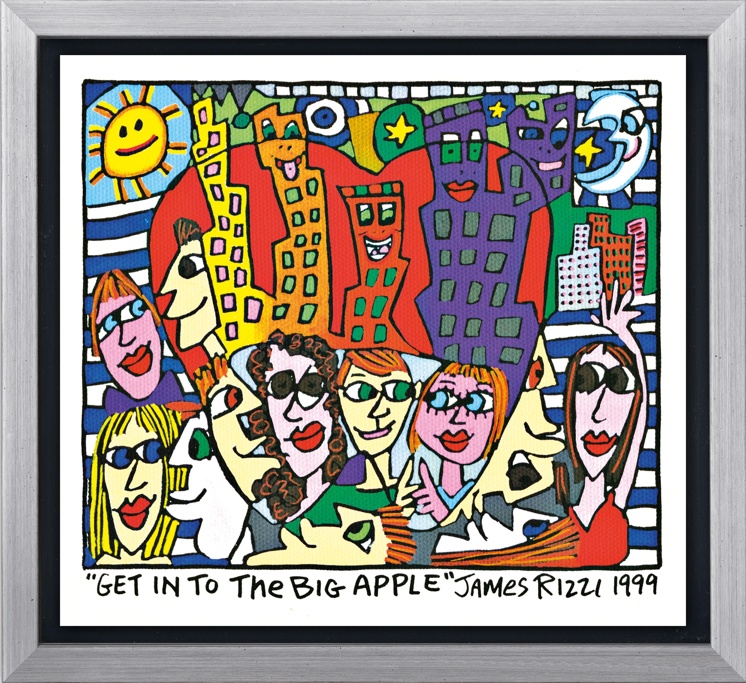 GET INTO THE BIG APPLE“ von James Rizzi | FANCYPICS.DE