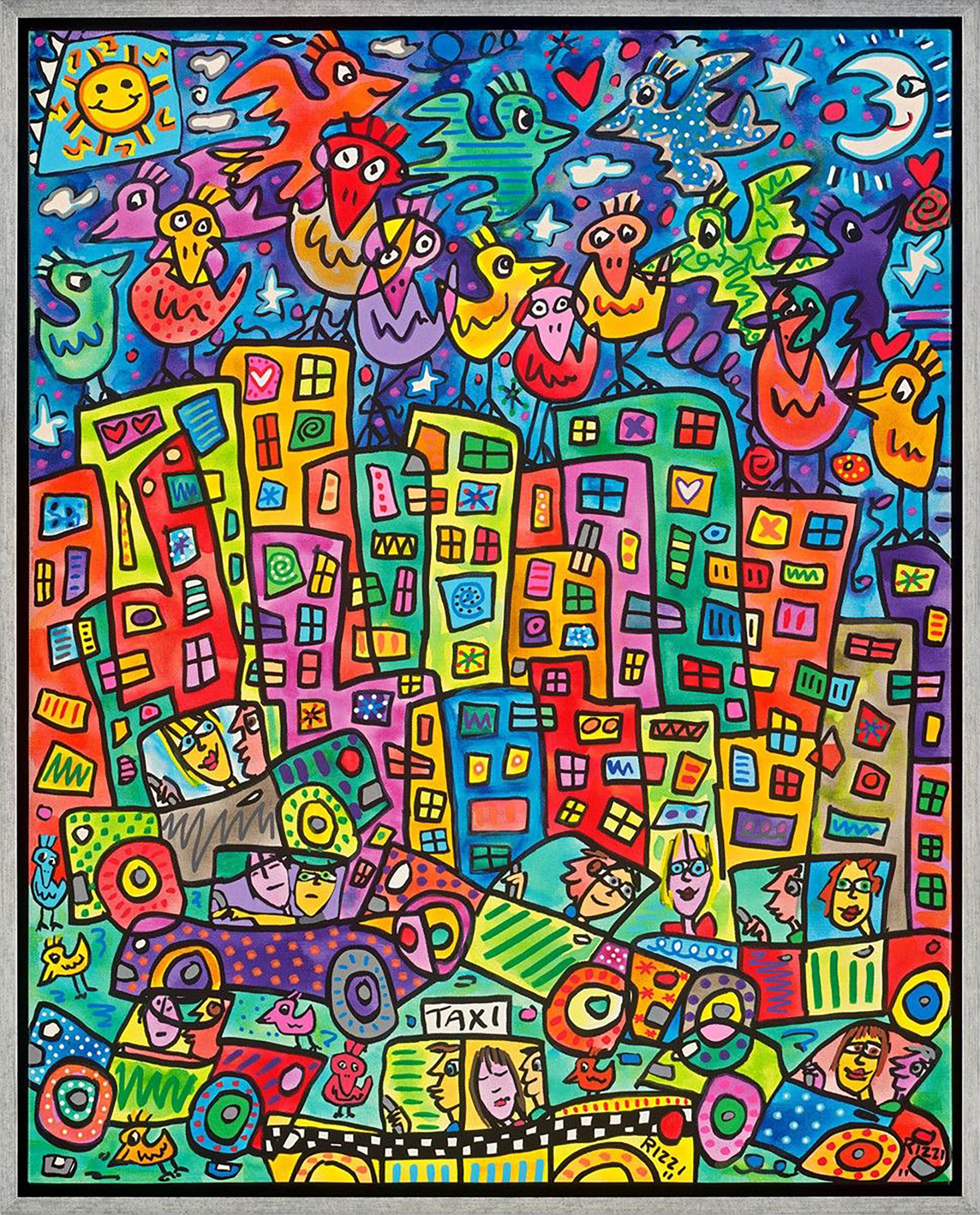 THE EARLY BIRD CATCHES THE WORM“ von James Rizzi | FANCYPICS.DE
