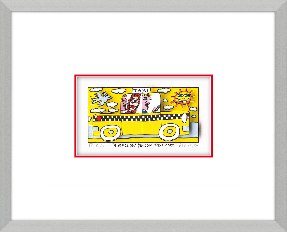 A MELLOW YELLOW TAXI CAB“ von James Rizzi | FANCYPICS.DE